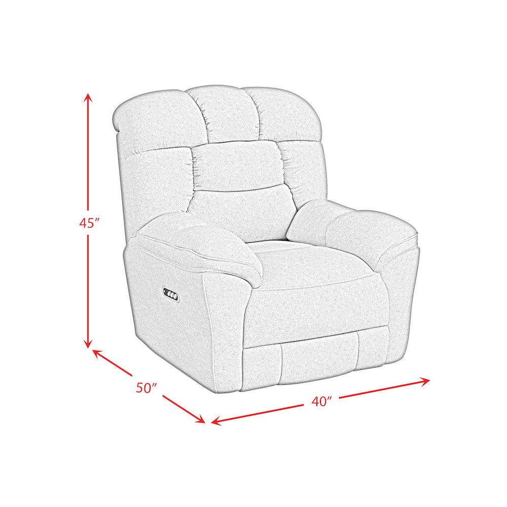 Roy P3 Recliner, zero gravity, memory foam in Bama Toast. Picture 8