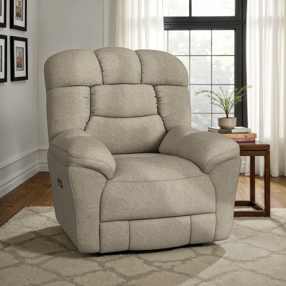 Roy P3 Recliner, zero gravity, memory foam in Bama Toast. Picture 7