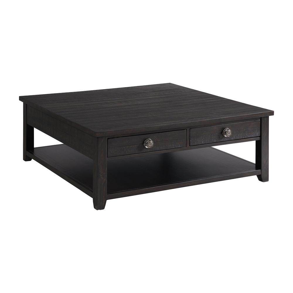 Kahlil Square Coffee Table in Espresso. Picture 2