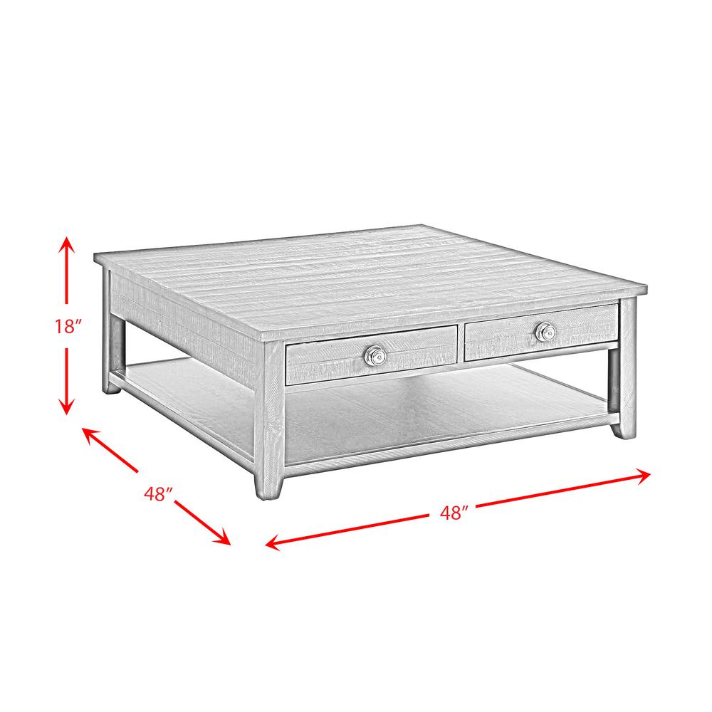 Kahlil Square Coffee Table in Espresso. Picture 7