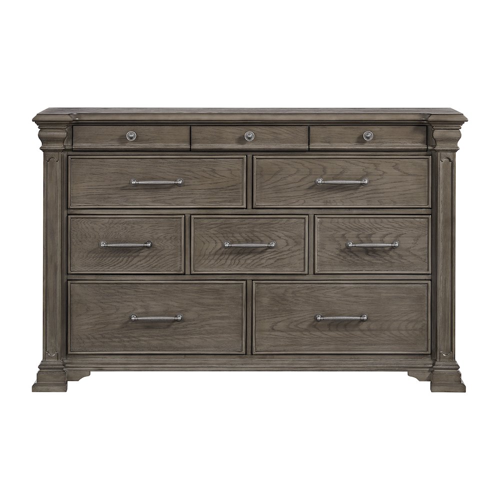 Paterson  10-Drawer Dresser in Grey. Picture 2