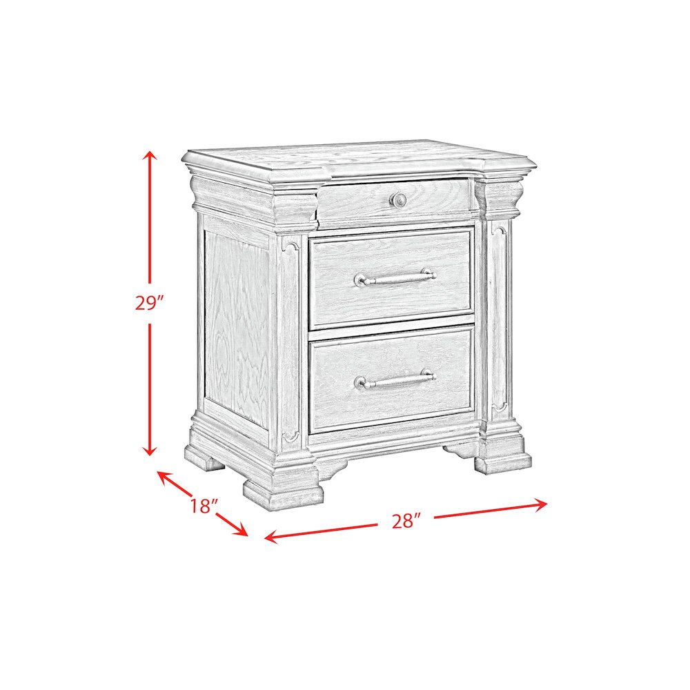 Paterson 3-Drawer Nightstand. Picture 12