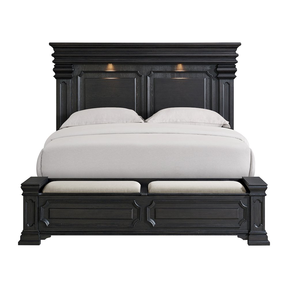 Paterson King Storage Bed in Black. Picture 4