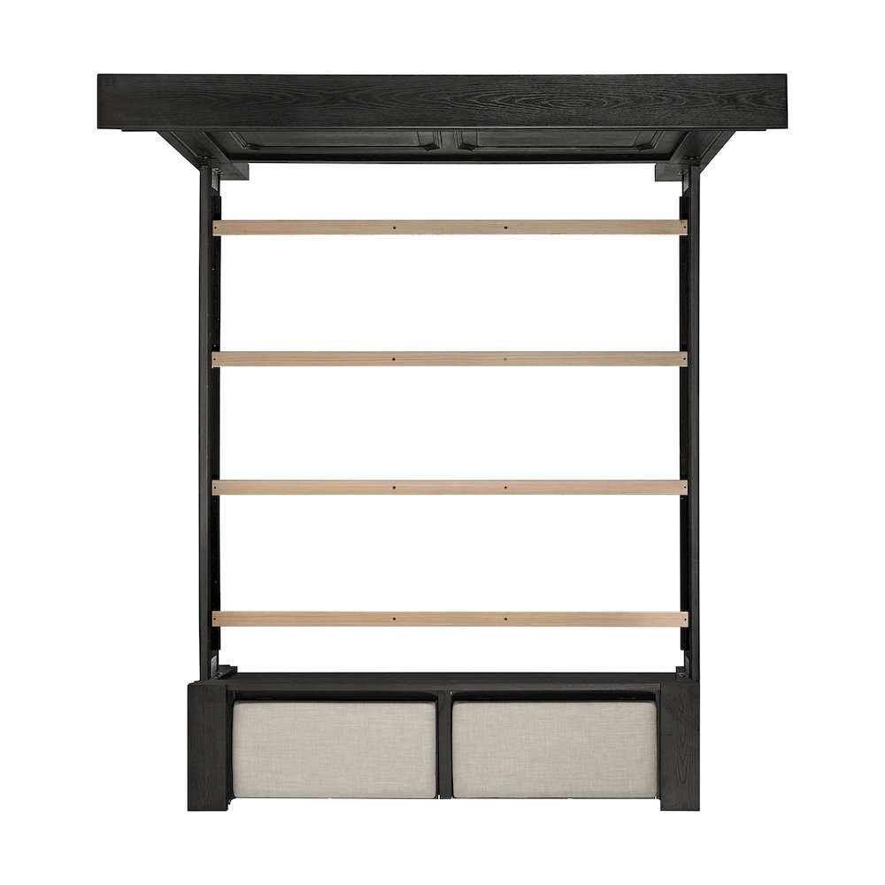 Paterson King Storage Bed in Black. Picture 5
