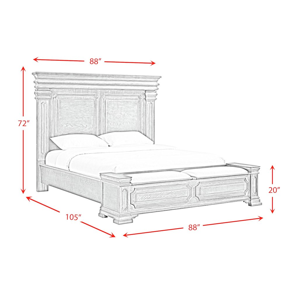 Paterson King Storage Bed in Black. Picture 9