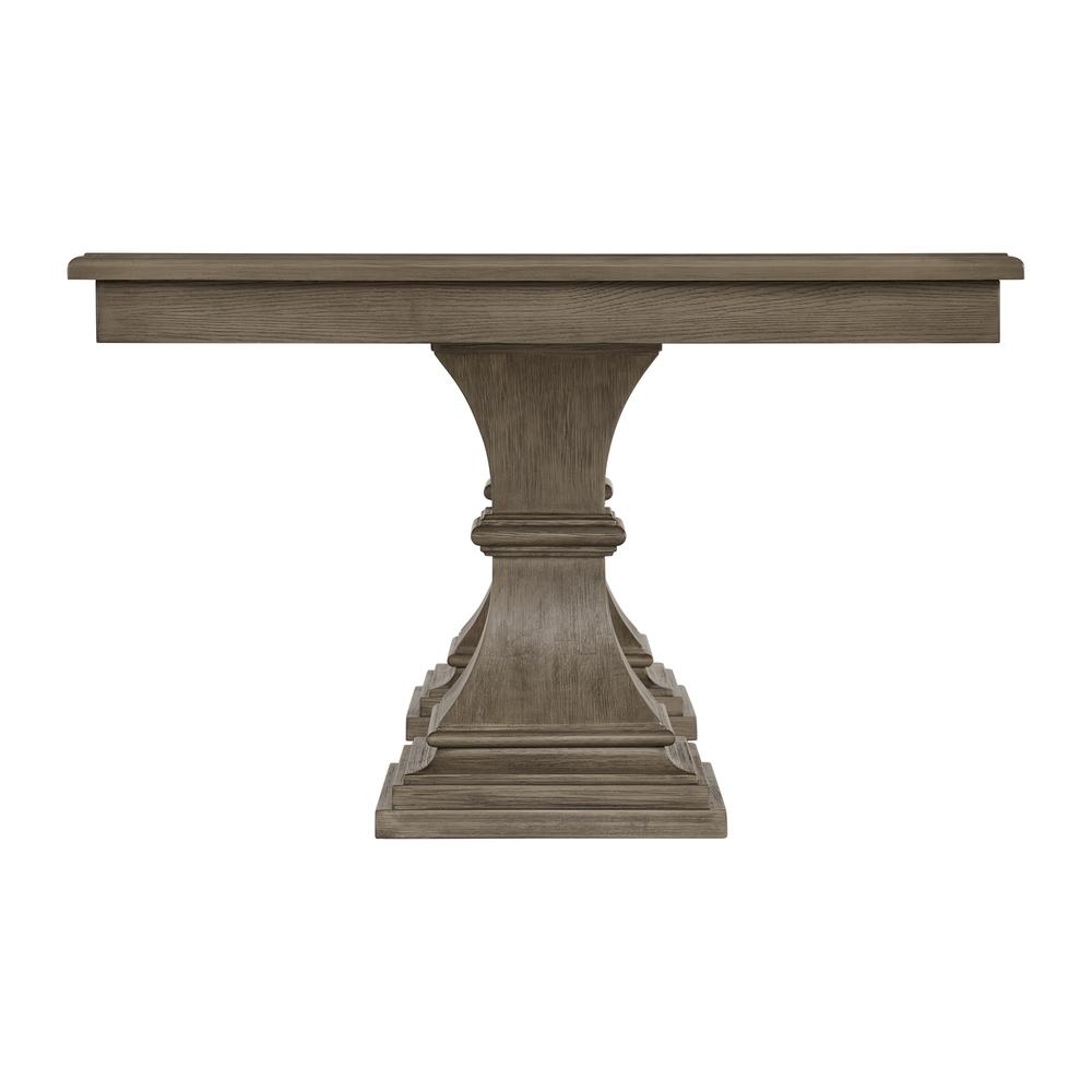 Royale  Rectangular Dining Table with 18" Leaf in Grey. Picture 3