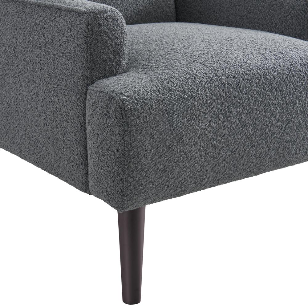 May Chair in 8077 Boucle Grey & Espresso. Picture 7