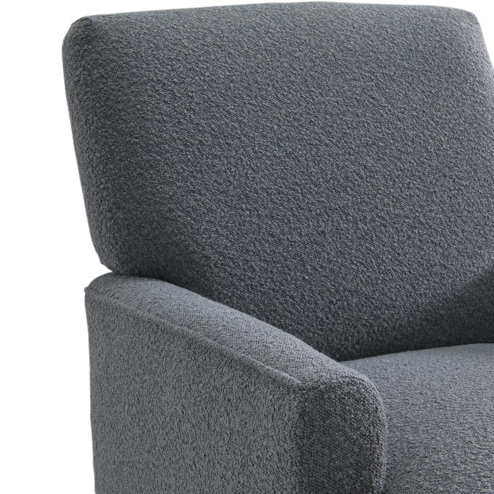 May Chair in 8077 Boucle Grey & Espresso. Picture 6