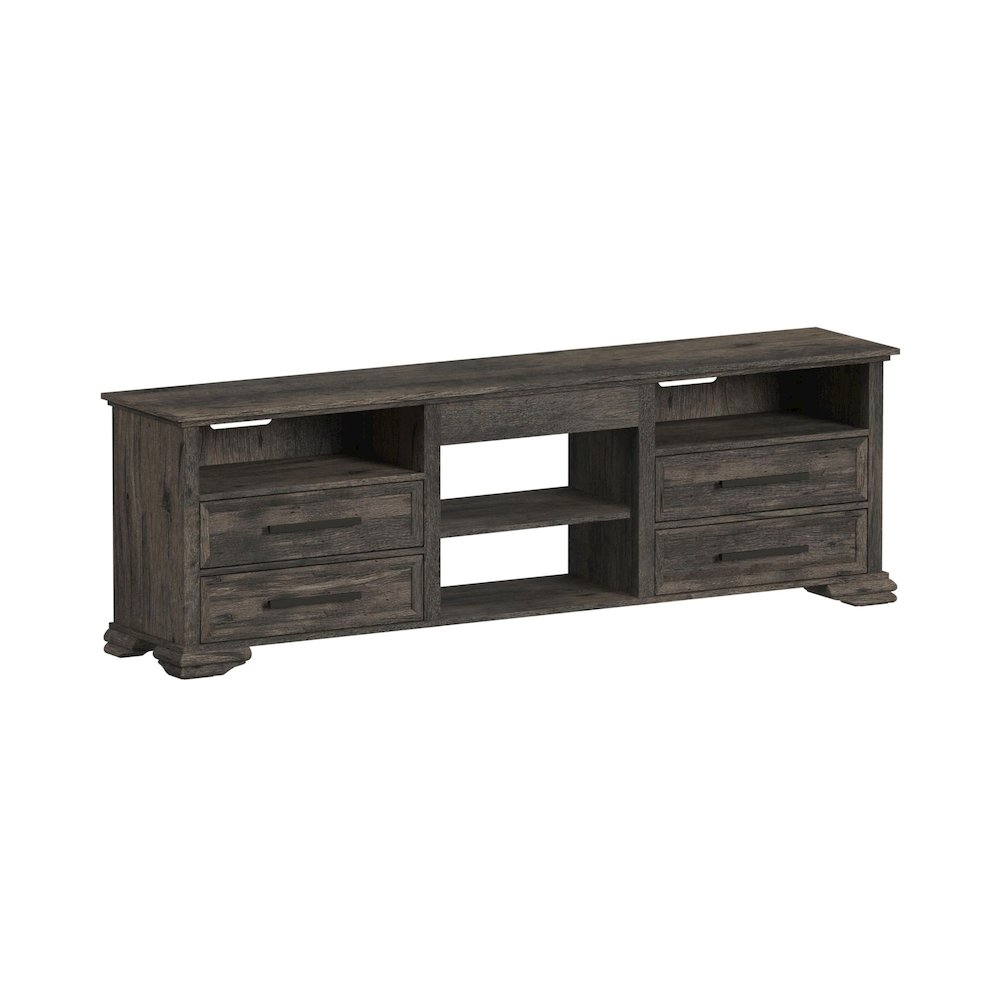 Hyde 82'' TV Console without Fireplace Insert in Charcoal. Picture 2