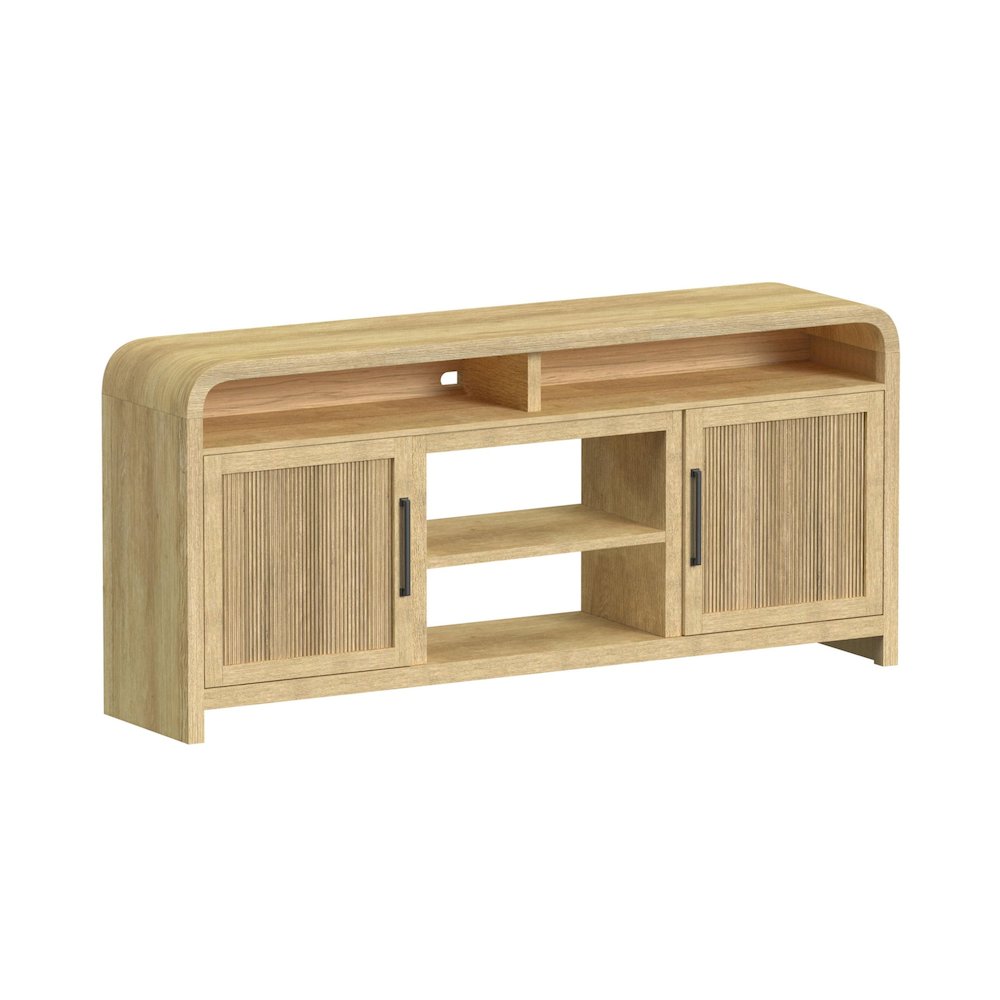 Woodridge 70" TV Console without Fireplace Insert in Natural. Picture 2