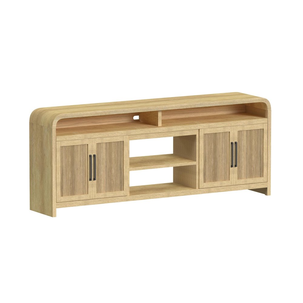 Woodridge 82" TV Console without Fireplace Insert in Natural. Picture 2