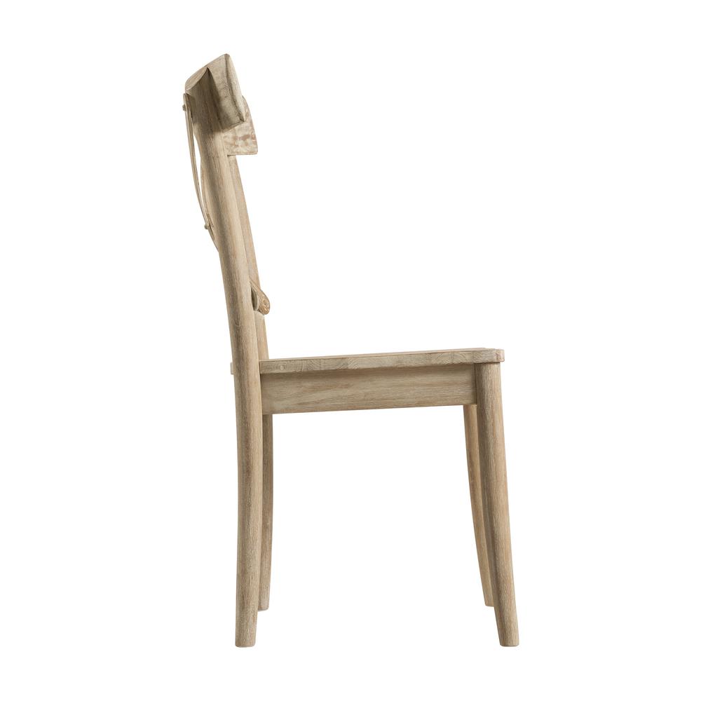 Keaton X-Back Wooden Side Chair Set. Picture 6