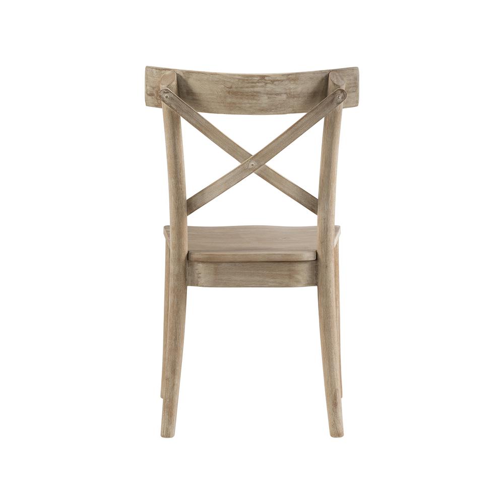 Keaton X-Back Wooden Side Chair Set. Picture 7