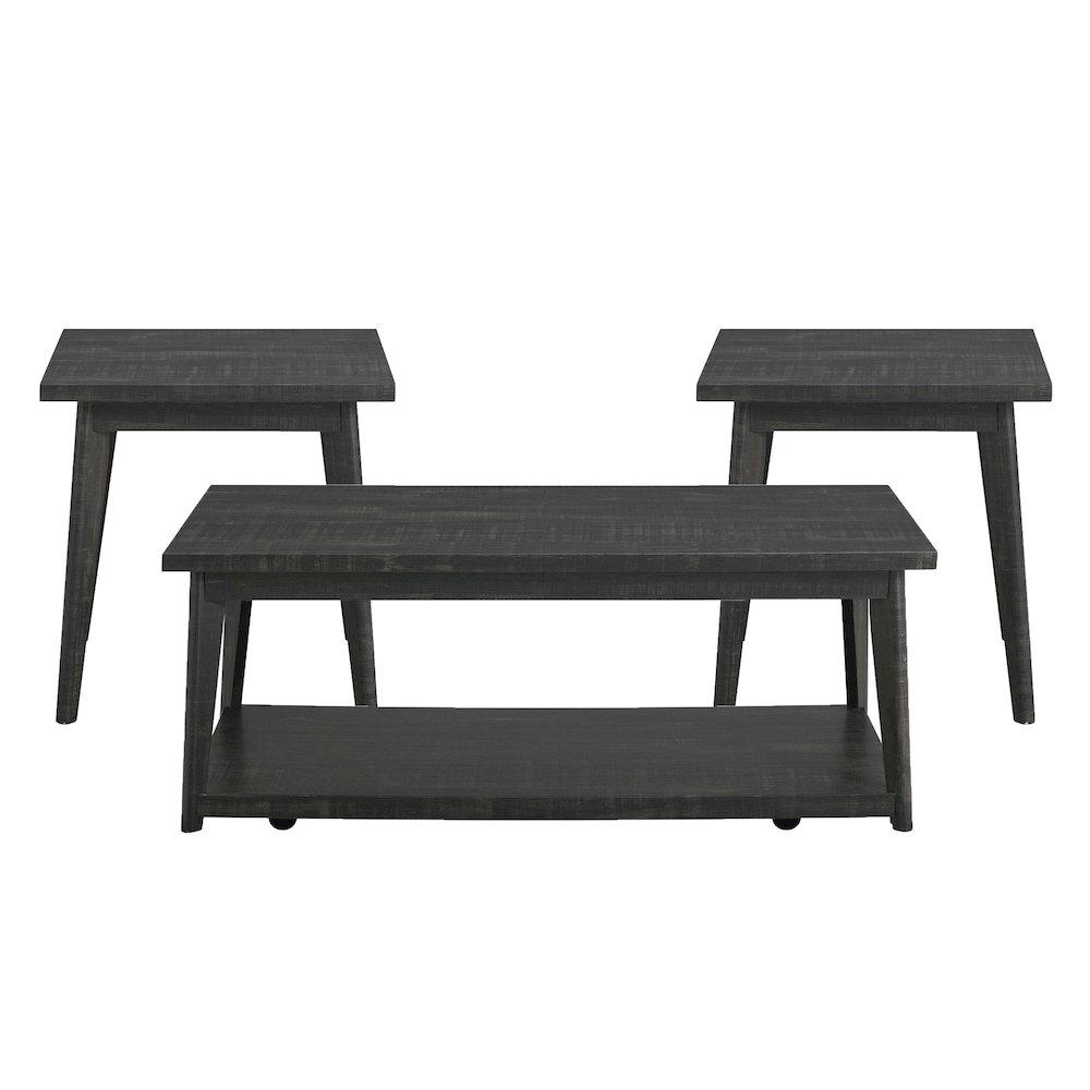 Rory Occasional Table Set in Black. Picture 1