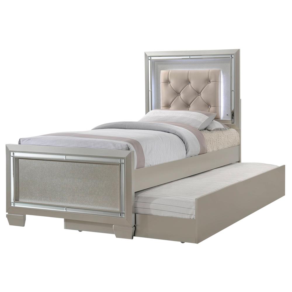 Glamour Youth Twin Platform Bed w/ Trundle. Picture 29