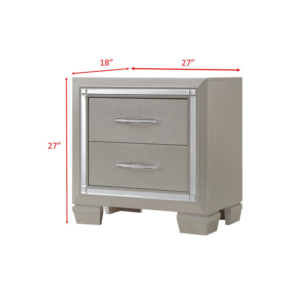 Glamour Queen Platform Storage  3PC Bedroom Set. Picture 9