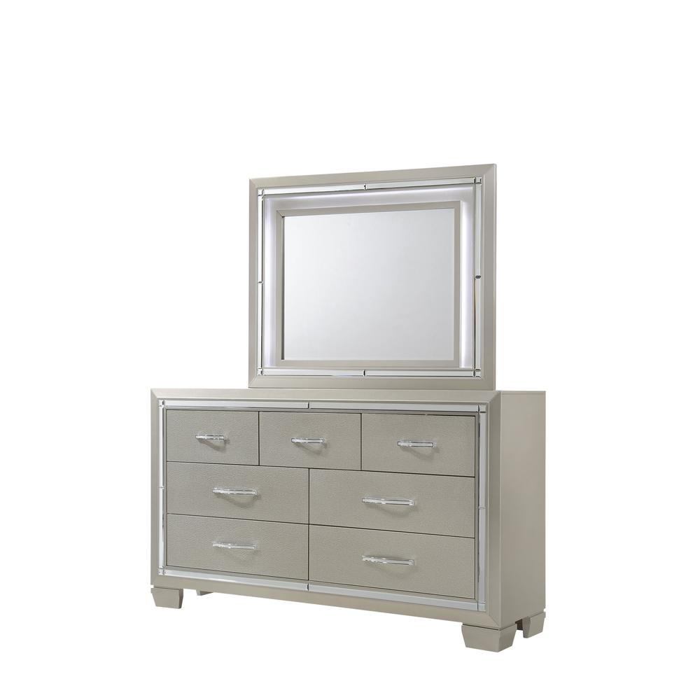 Glamour Queen Platform Storage  5PC Bedroom Set. Picture 18