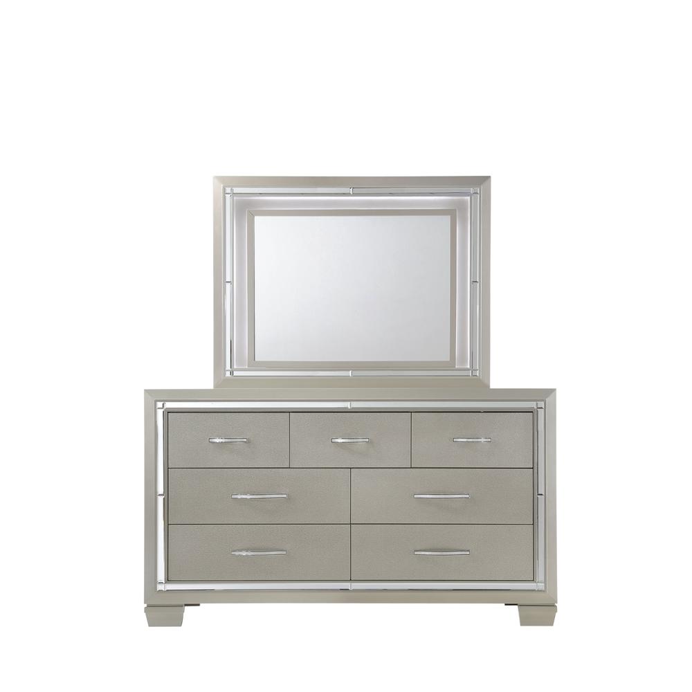 Glamour Queen Platform Storage  5PC Bedroom Set. Picture 19