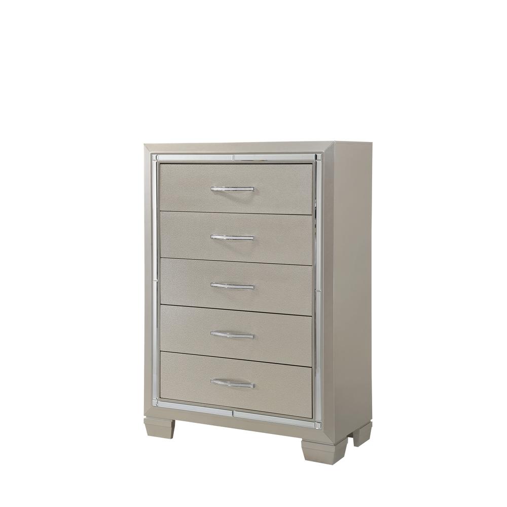 Glamour Queen Platform Storage  5PC Bedroom Set. Picture 21