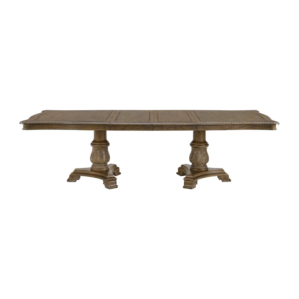 Denali Rectangular Dining Table with 2 18" Leaves in Walnut. Picture 2