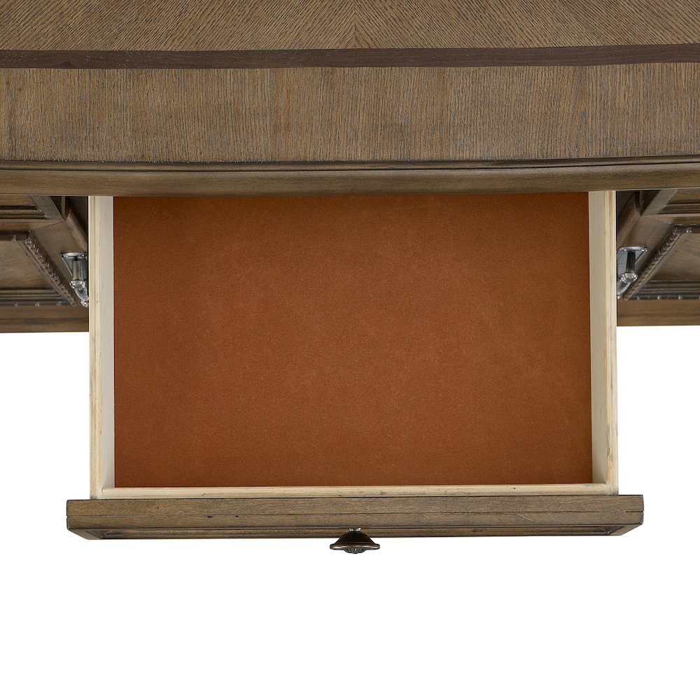 Denali Server and Hutch with LED in Walnut. Picture 6