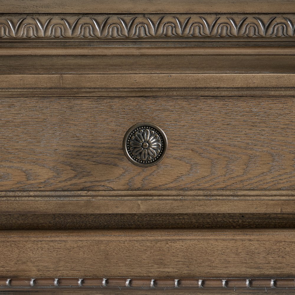 Denali Server and Hutch with LED in Walnut. Picture 8