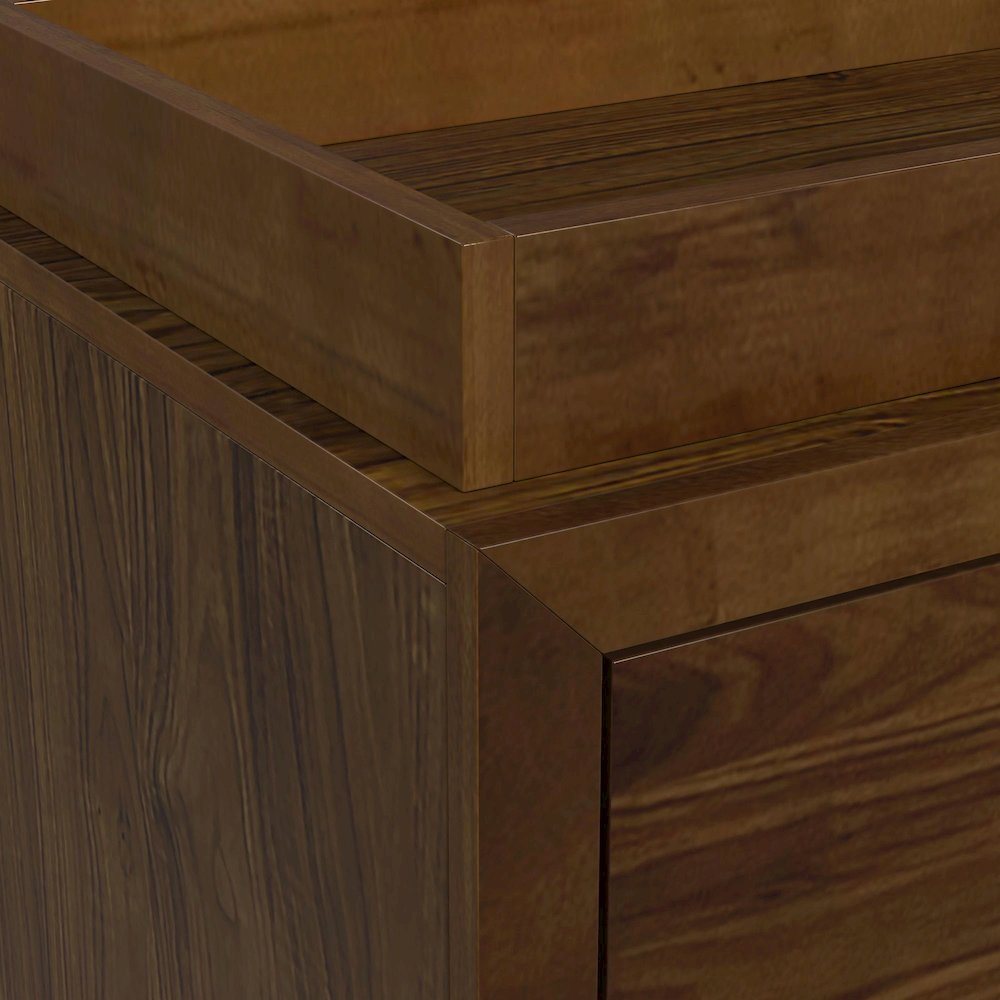 Malia Dresser and Topper in Walnut. Picture 4