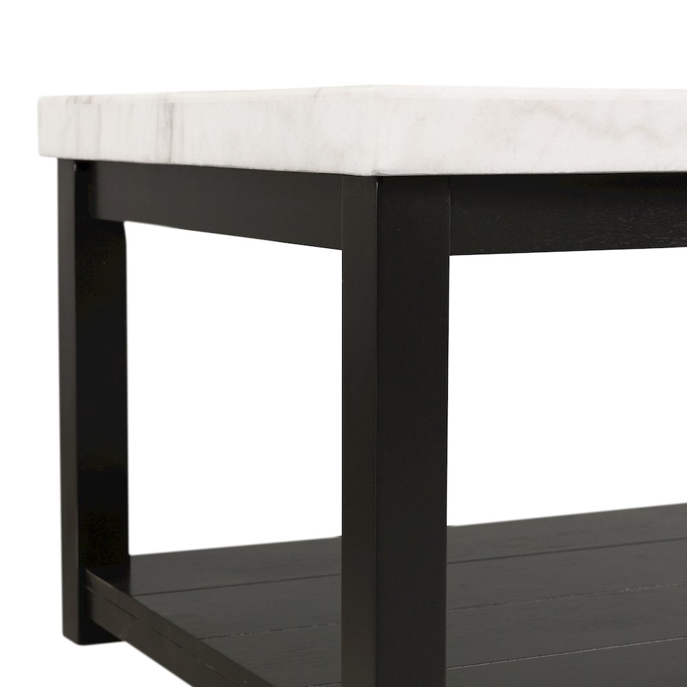 Evie w/ White Top - Rectangular Coffee Table W/Casters. Picture 6