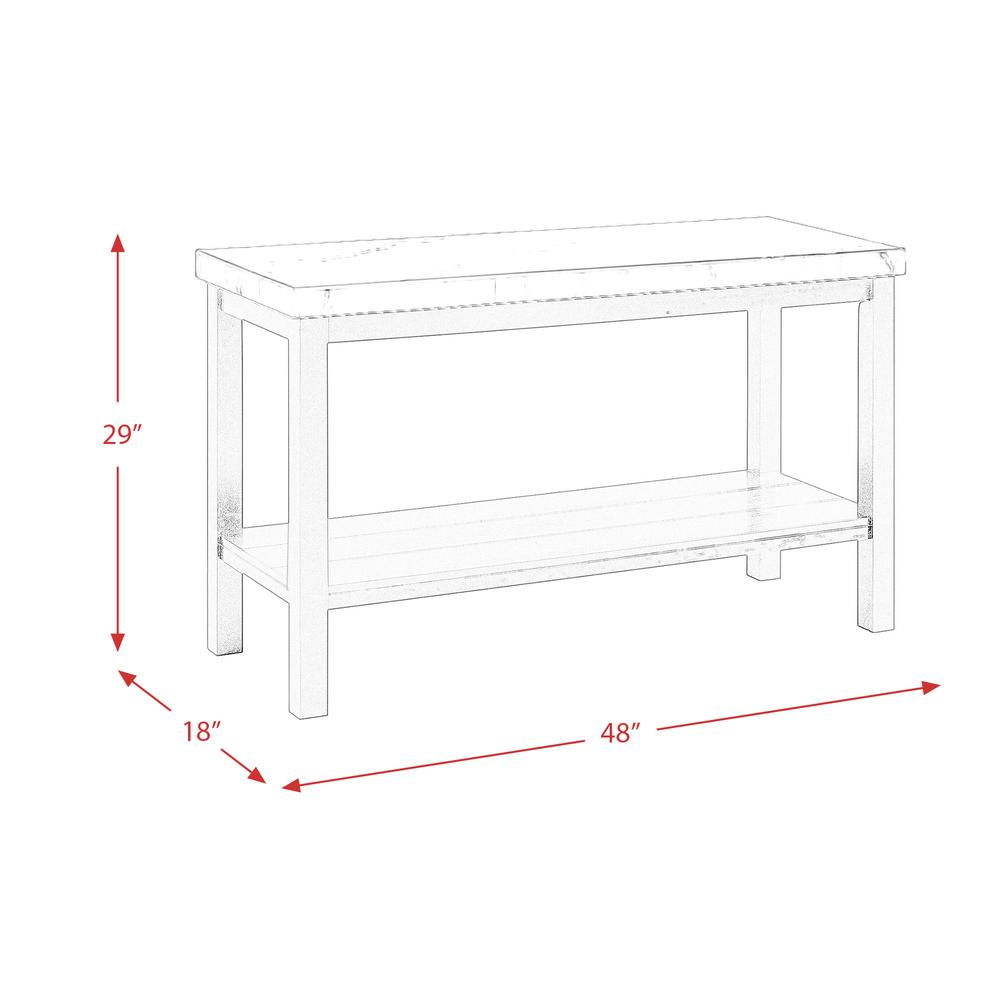 Evie w/ White Top - Sofa Table. Picture 7
