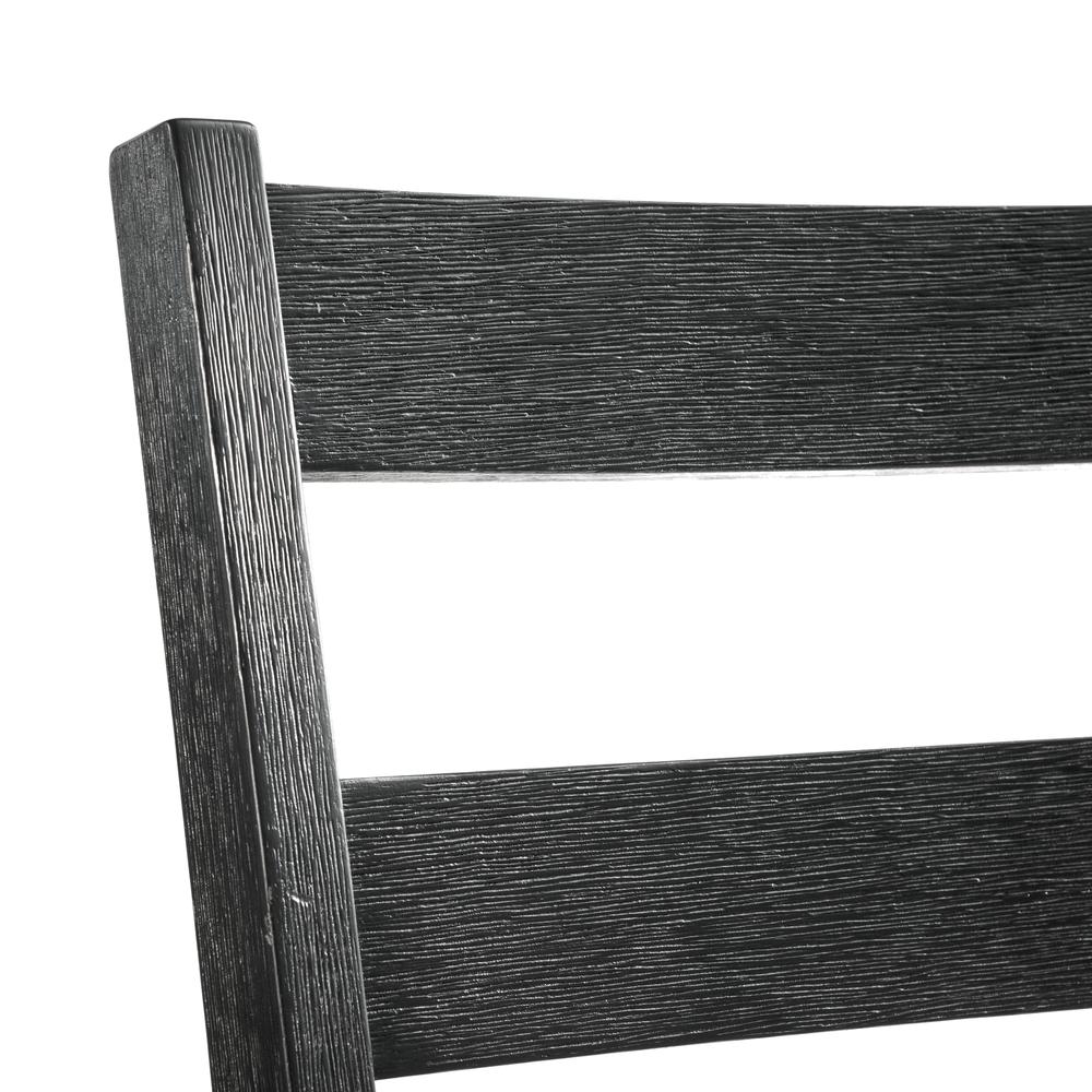 Kona Counter Height Side Chair Set in Black. Picture 9