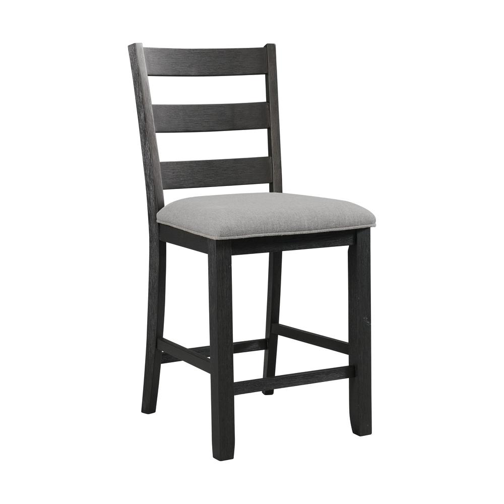 Kona Counter Height Side Chair Set in Black. Picture 5