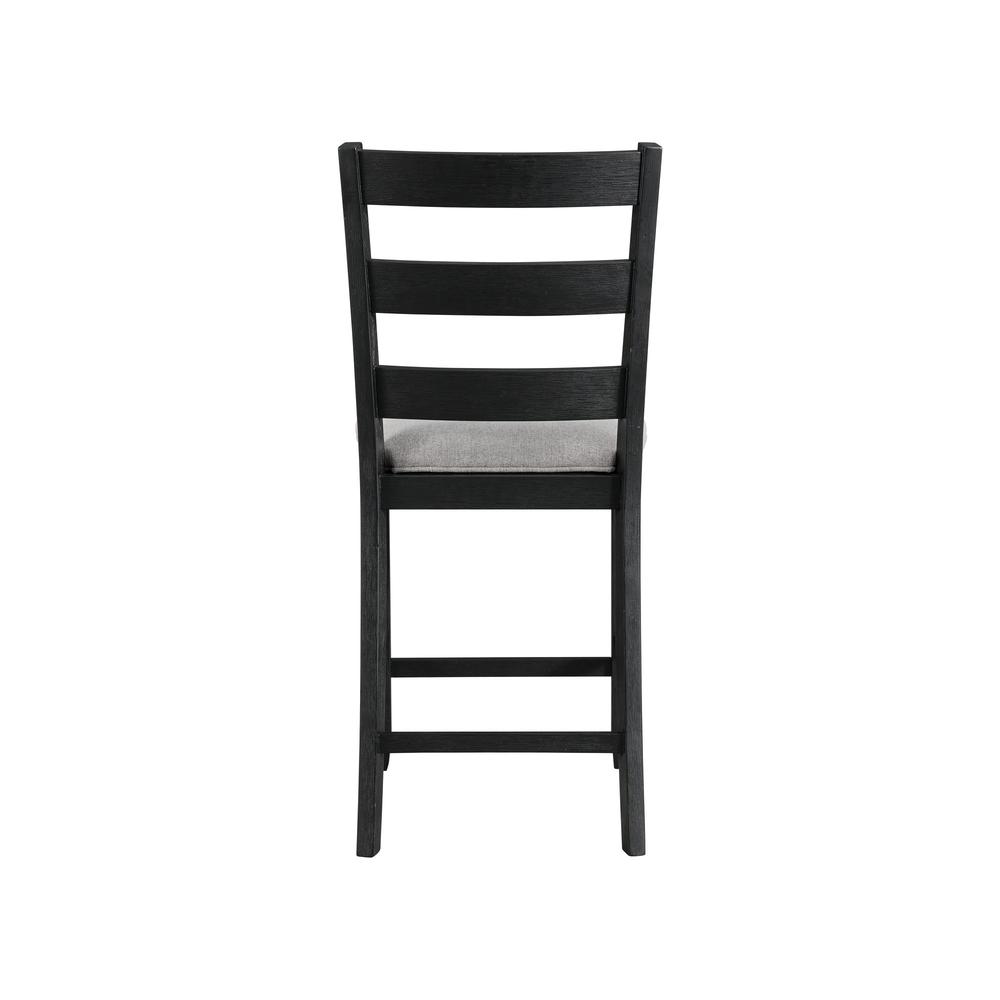 Kona Counter Height Side Chair Set in Black. Picture 8