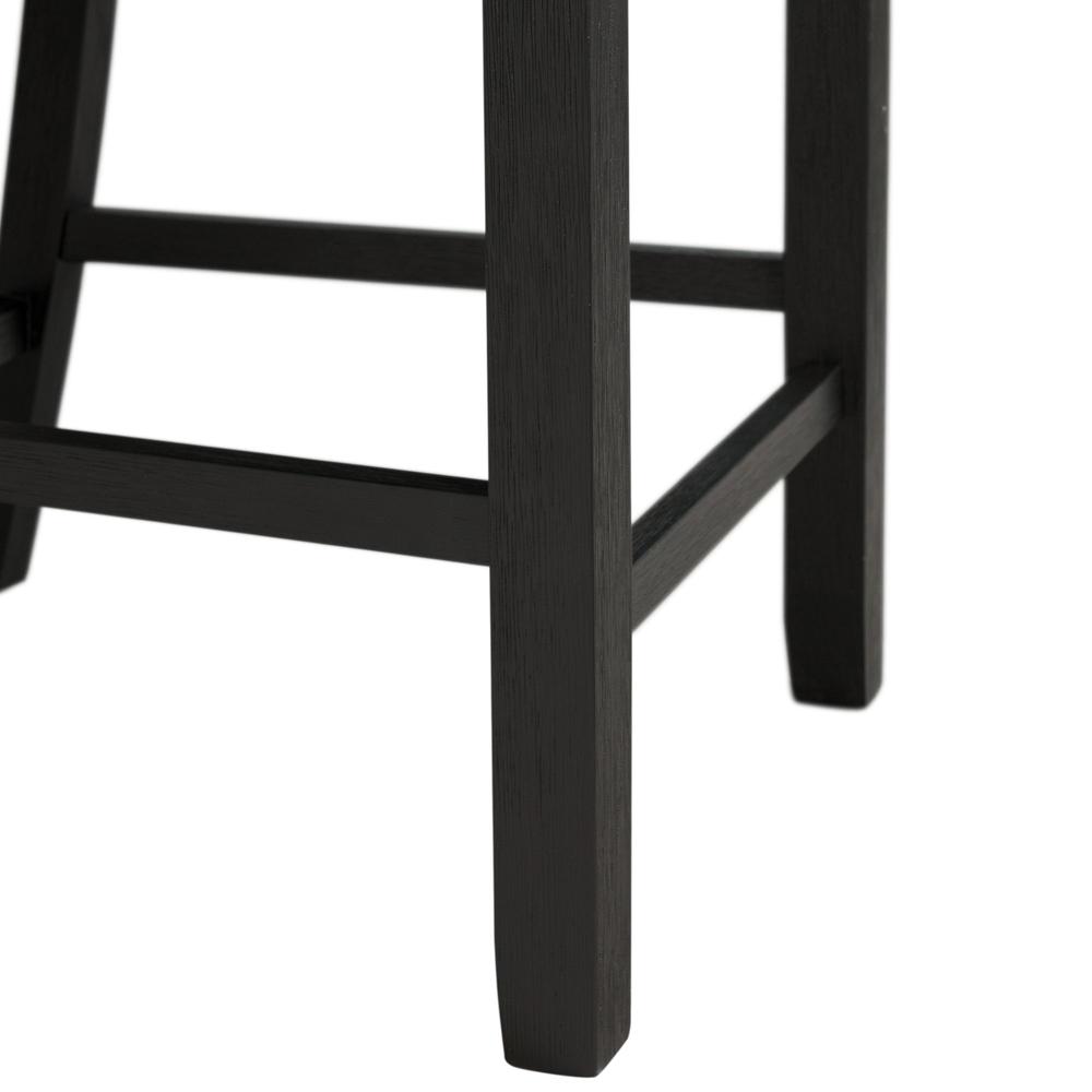 Kona Counter Height Side Chair Set in Black. Picture 11