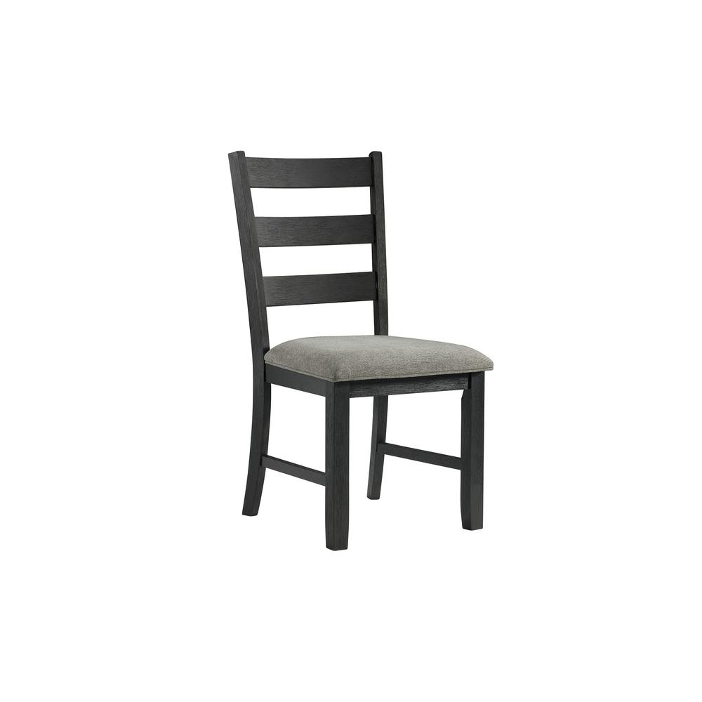 Kona Standard Height Side Chair Set in Black. Picture 6
