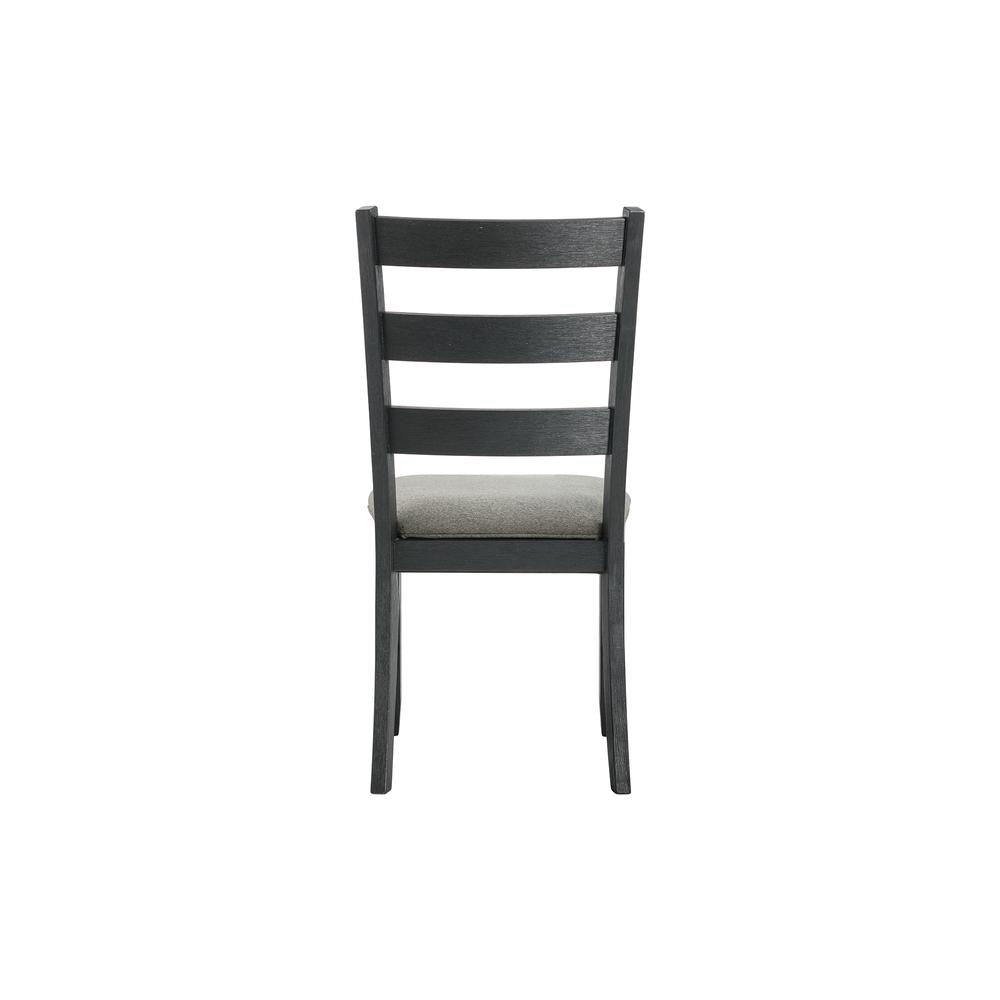 Kona Standard Height Side Chair Set in Black. Picture 9