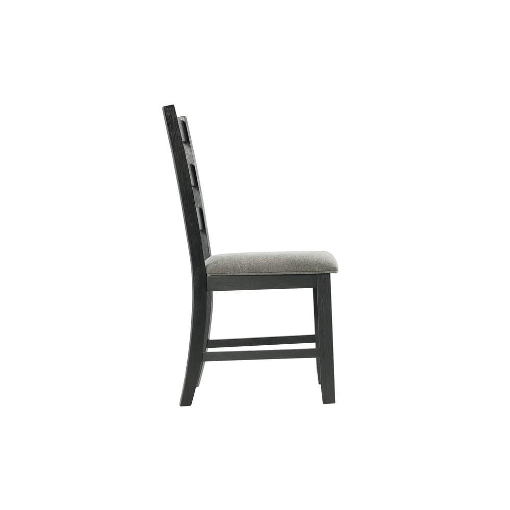Kona Standard Height Side Chair Set in Black. Picture 8