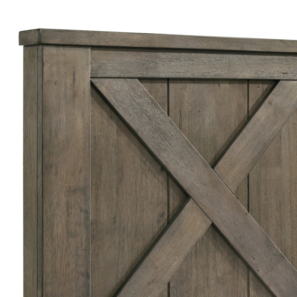 Memphis King Panel 3PC Bedroom Set in Grey. Picture 6