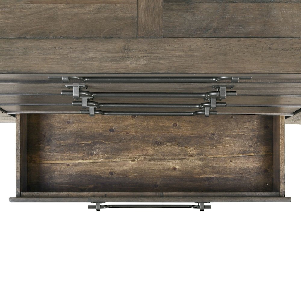 Memphis King Panel 3PC Bedroom Set in Grey. Picture 9