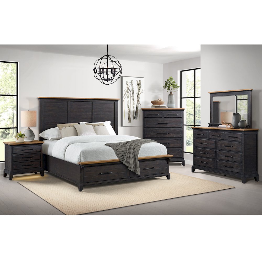 Johnshaven  Dresser in Espresso & Brown. Picture 2