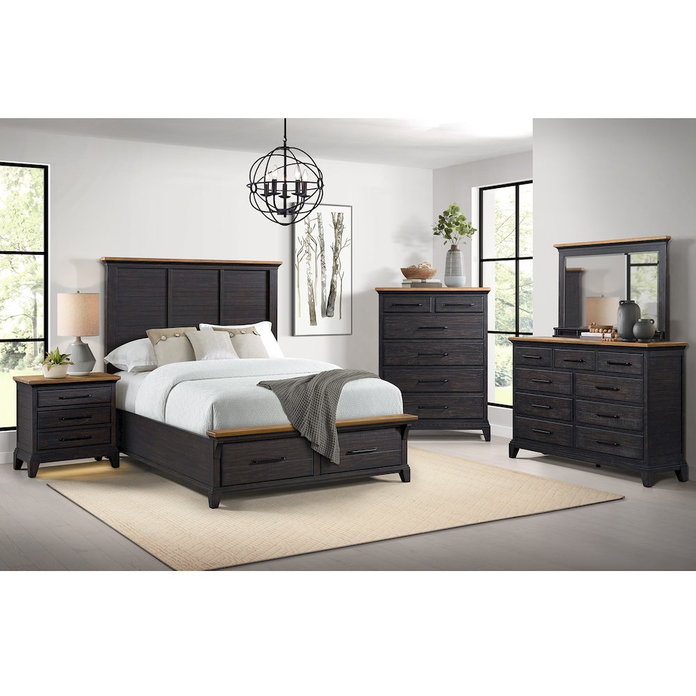Johnshaven  Dresser in Espresso & Brown. Picture 3