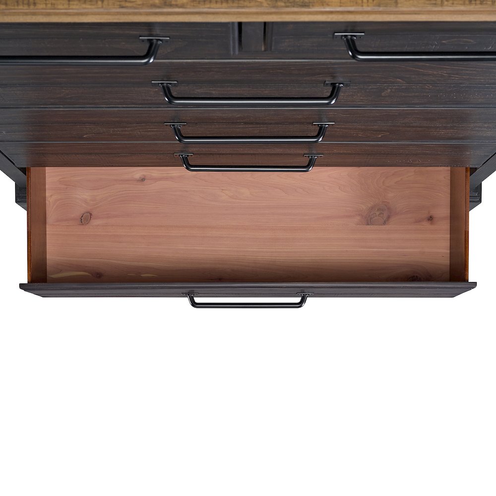 Johnshaven  Chest in Espresso & Brown. Picture 7