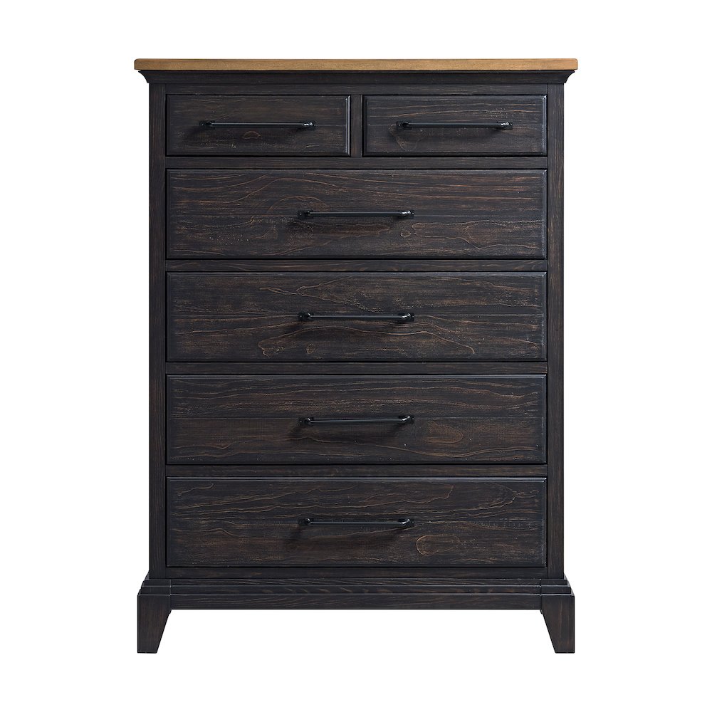 Johnshaven  Chest in Espresso & Brown. Picture 4