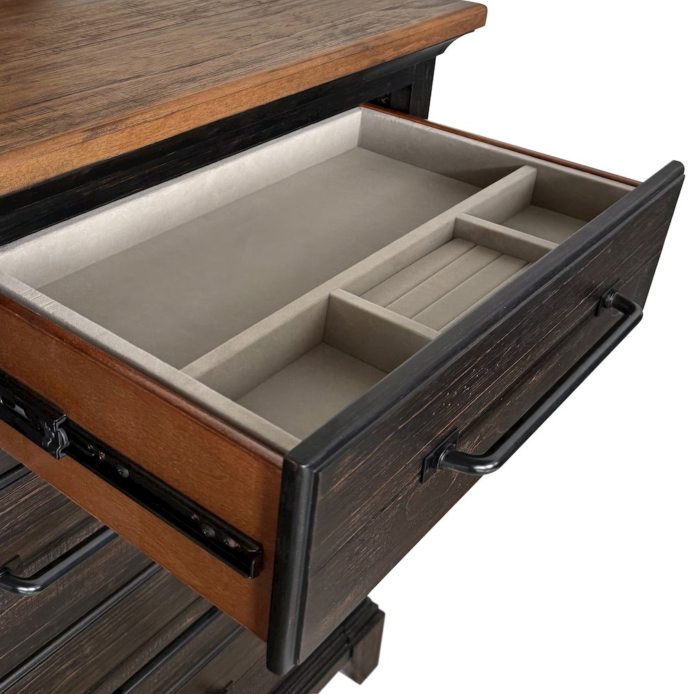 Johnshaven  Dresser in Espresso & Brown. Picture 7
