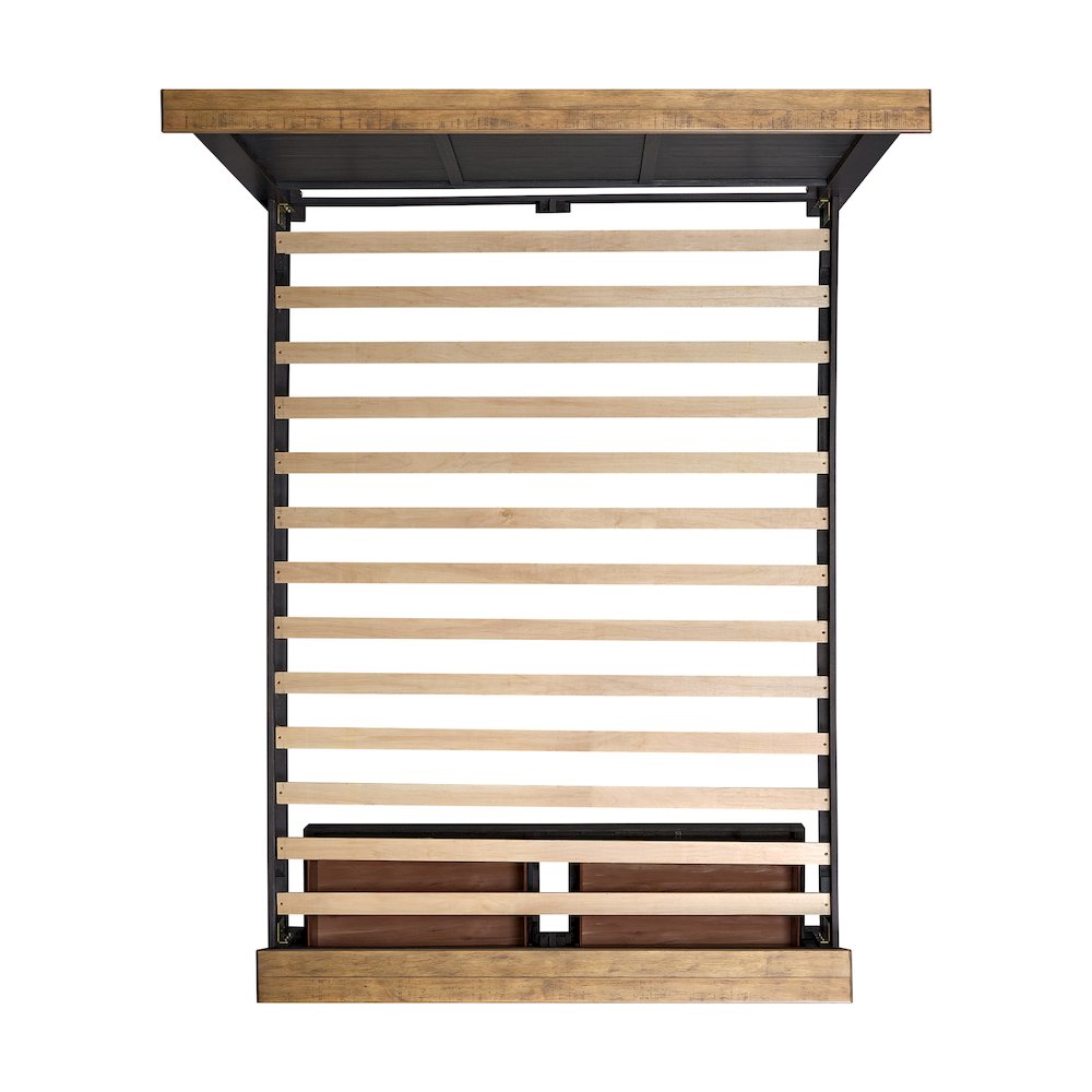 Johnshaven  Queen Storage Bed in Espresso & Brown. Picture 4