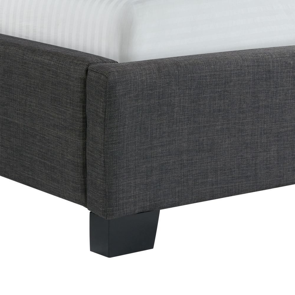 Arden King Tufted Upholstered Bed in Charcoal. Picture 7