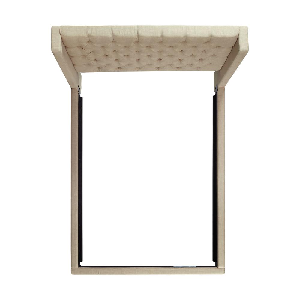 Picket House Furnishings Arden Queen Tufted Upholstered Bed in Natural. Picture 5