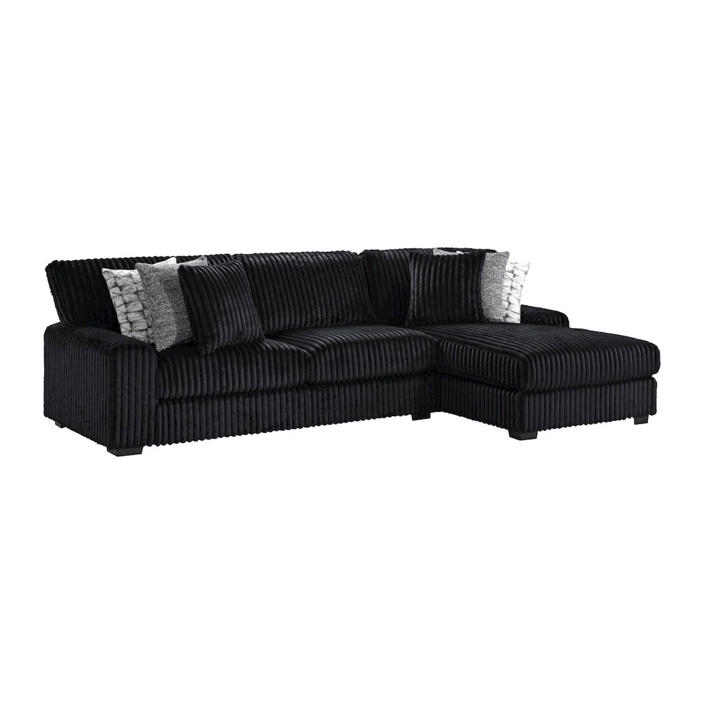 Twilight 2PC Sectional Set in Grand Cord. Picture 1