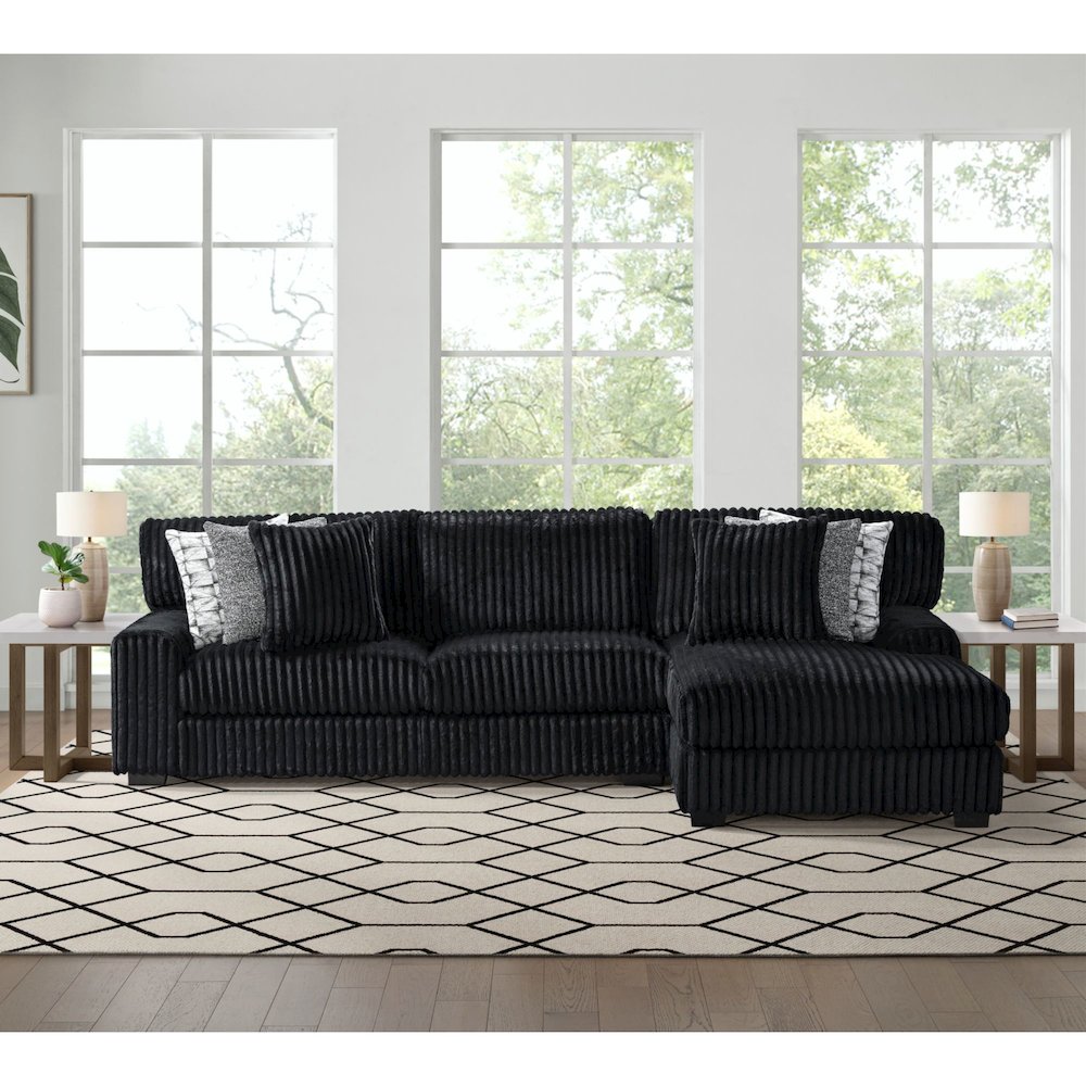Twilight 2PC Sectional Set in Grand Cord. Picture 2