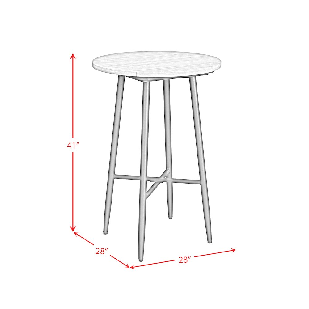 Orlando Bar Table in Black. Picture 6