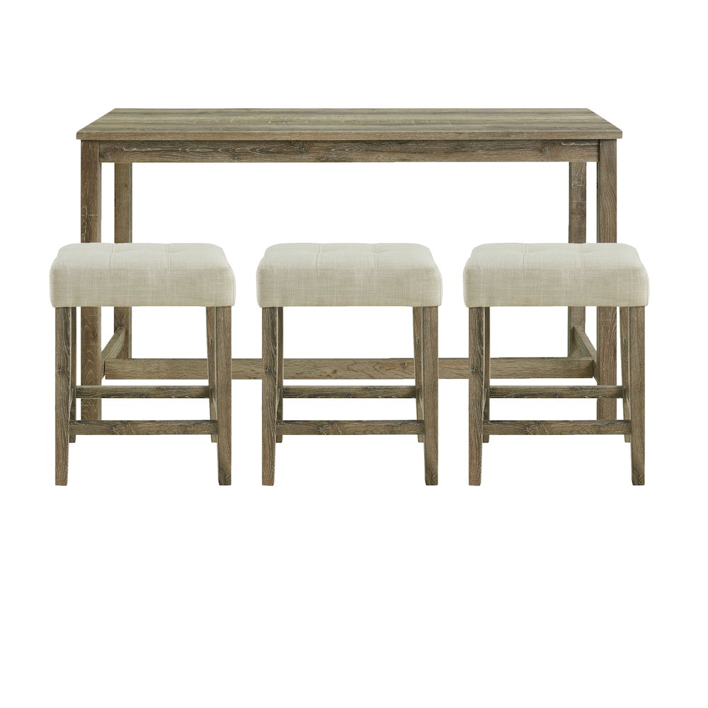 Turner Multipurpose Bar Table Set in Natural. Picture 2